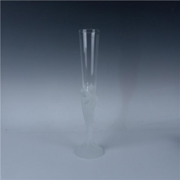 Erte Crystal Champagne Flute, Majestique