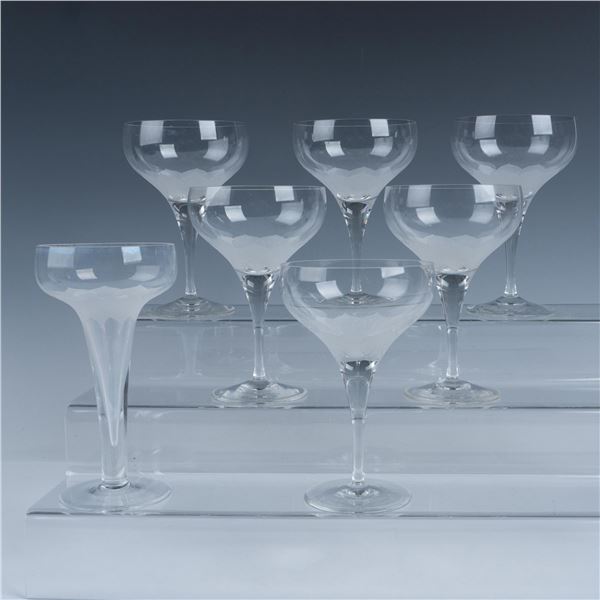 7pc Rosenthal Crystal Lotus Glassware