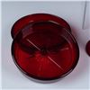 Image 3 : 12pc Cranberry Red Drinkware and Coasters