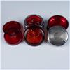 Image 6 : 12pc Cranberry Red Drinkware and Coasters