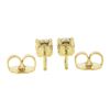 Image 2 : NEW Classic 14k Yellow Gold 0.50 ctw Round Ideal Cut Diamond 4-Prong Stud Earrin