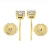Image 5 : NEW Classic 14k Yellow Gold 0.50 ctw Round Ideal Cut Diamond 4-Prong Stud Earrin