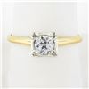 Image 1 : Vintage 14k TT Gold 0.56 ctw Old European Prong Diamond Solitaire Engagement Rin