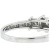 Image 8 : 14k White Gold 0.22 ctw Round Prong Diamond Squared Setting 3 Stone Promise Ring