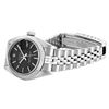 Image 4 : Rolex Ladies Stainless Steel Sapphire Quickset Black Index 18K White Gold Fluted