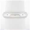 Image 1 : Unisex 18k White Gold 5mm Polished Domed w/ Milgrain Sides Wedding Band Ring