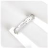 Image 3 : Unisex 18k White Gold 5mm Polished Domed w/ Milgrain Sides Wedding Band Ring
