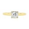 Image 4 : Vintage 14k Gold 0.38 ctw Old Cut Illusion Set Diamond Solitaire Engagement Ring
