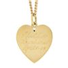 Image 6 : Vintage 14k Gold Polished Cross on Fluted Heart Pendant w/ 16.5 Curb Link Chain