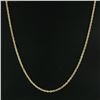 Image 2 : Unisex 14K Yellow Gold 18" 3.3mm Polished Solid Rope Chain Barrel Clasp Necklace