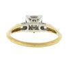 Image 6 : Mid Century 14K TT Gold 0.52 ctw Old European Diamond Three Stone Engagement Rin