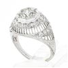 Image 9 : Vintage Platinum 1.21 ctw GIA Old European Diamond Dome Filigree Engagement Ring