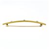 Image 3 : Art Nouveau 14k Gold Natural Seed Pearl Bar Pin Brooch