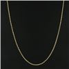 Image 2 : Unisex Classic Solid 14K Gold 30" Long 2.8mm Polished Rope Link Chain Necklace