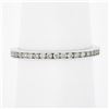 Image 1 : 14k White Gold .60 ctw Channel Set Round Diamond Eternity Stack Wedding Band Rin