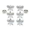 Image 5 : Fancy 18k White Gold 0.80 ctw Round Diamond 3 Tier Butterfly Drop Dangle Earring
