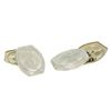 Image 2 : Men's Antique Art Deco Solid 14k White Gold Damask Etched Oval Panel Cufflinks