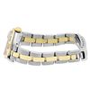 Image 7 : Rolex Ladies Two Tone Gold And Steel Champagne Dial Pyramid Bezel Oyster Band Da