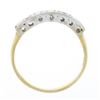 Image 7 : Antique 14k TT Gold 0.30 ctw Old Single Cut Pave Diamond Stack Wedding Band Ring