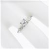 Image 3 : Vintage 14k White Gold Old European Illusion Diamond Solitaire Engagement Ring