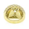 Image 9 : Estate 18k Yellow Gold 7.95 ctw GIA Round Brilliant Diamond Engagement Bombe Rin