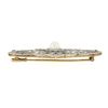 Image 5 : Antique Edwardian 18k & Platinum Pearl 3.6 ctw Old Cut Diamond Milgrain Pin Broo