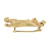 Image 6 : 14K Gold Detailed Textured Florentine Cocker Spaniel Dog w/ Ruby Eye Pin Brooch