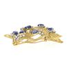 Image 6 : Jack Gutschneider Handmade 18k Gold 16.5 ctw Tanzanite Diamond Large Flame Brooc