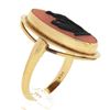 Image 8 : Vintage 14k Gold Large Carved Wedgwood Ganymede Cameo Long Cocktail Dinner Ring