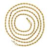 Image 3 : Unisex 14K Yellow Gold 30" Long 3.2mm Polished Solid Rope Chain Necklace 25.47g