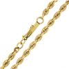 Image 5 : Unisex 14K Yellow Gold 30" Long 3.2mm Polished Solid Rope Chain Necklace 25.47g