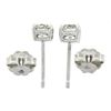 Image 4 : NEW Classic 14k White Gold .75 ctw Round Brilliant Diamond Prong Set Stud Earrin
