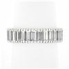 Image 3 : Vintage Platinum 4.60 ctw Straight Baguette Prong Set Diamond Eternity Band Ring