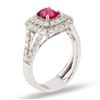 Image 2 : 1.08 ctw UNHEATED Ruby and 1.08 ctw Diamond Platinum Ring (GIA CERTIFIED)