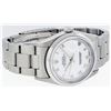 Image 4 : Rolex Mens Stainless Steel Sapphire White Roman Datejust With Oyster Band 36MM