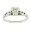 Image 8 : Platinum GIA Light Yellow European & Tapered Baguette Diamond Engagement Ring