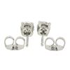Image 2 : NEW Classic 14k White Gold 0.60 ctw Round Brilliant Diamond Prong Stud Earrings