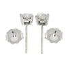 Image 5 : NEW Classic 14k White Gold 0.60 ctw Round Brilliant Diamond Prong Stud Earrings