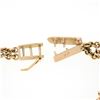 Image 7 : Vintage 14k TT Gold Cabochon Gold Quartz & Diamond Bezel Set Chain Link Bracelet