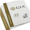 Image 1 : NEW Platinum 1.02 ctw GIA Round Brilliant Diamond Martini 4 Prong Stud Earrings