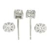 Image 5 : Antique Platinum .78 ctw Old European Diamond 4 Prong Basket Classic Stud Earrin