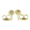 Image 2 : New 14k Yellow Gold 0.18 ctw Martini Bezel Round Brilliant Diamond Stud Earrings