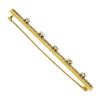 Image 6 : Antique Strobel & Crane 14k Gold .60 ctw European Diamond Filigree Bar Pin Brooc