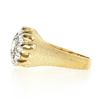 Image 6 : Men's Vintage 14K Two Tone Gold 0.80 ctw Round Diamond Brushed Finish Cluster Ri
