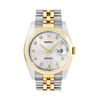 Image 2 : Rolex Mens Two Tone Sapphire Quickset Silver Jubilee Diamond Dial Datejust With
