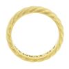 Image 5 : David Yurman 18K Yellow Gold 5mm Polished Braided Cable Stackable Band Ring