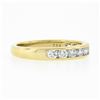 Image 6 : Tiffany & Co. 18k Yellow Gold 1 ctw Channel Round Diamond Wedding Band Ring w/ B
