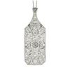 Image 6 : Antique Art Deco Platinum 4.37 ctw Old European Diamond Large Dinner Pendant Cha