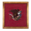 Vintage U.S. Needlepoint Eagle Embroidery