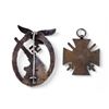 Image 2 : Luftwaffe Flak Badge & WWI Combatants Cross